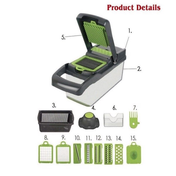 15 in 1 Vegetable chopper and slicer