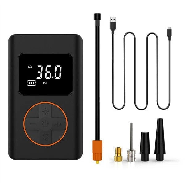 150PSI portable, intelligent and wireless tire inflation pump.