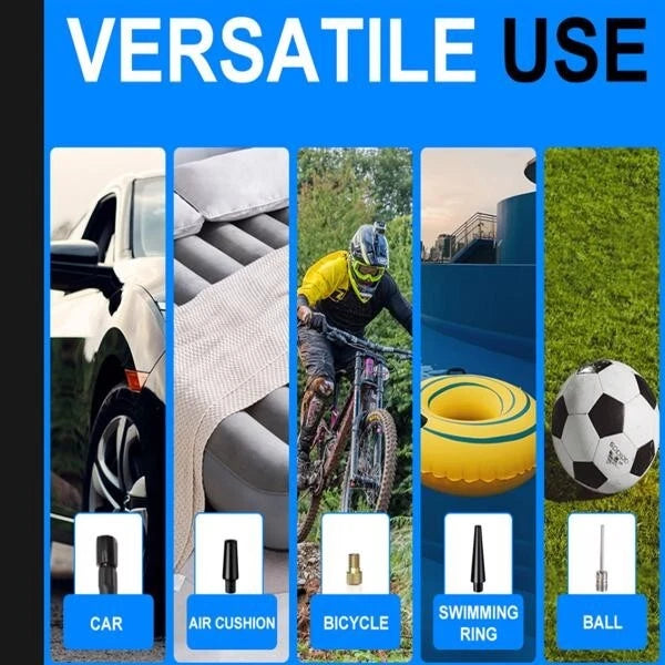 150PSI portable, intelligent and wireless tire inflation pump.