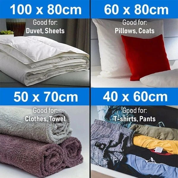 12X Strong Vacuum organiser bags.