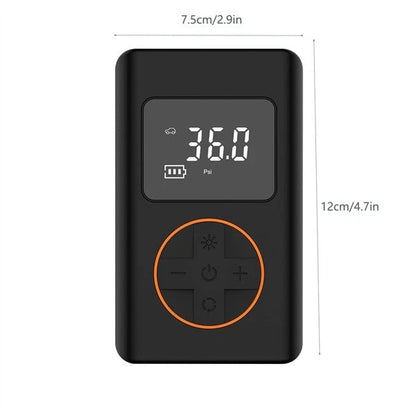 150PSI portable, intelligent and wireless tire inflation pump.