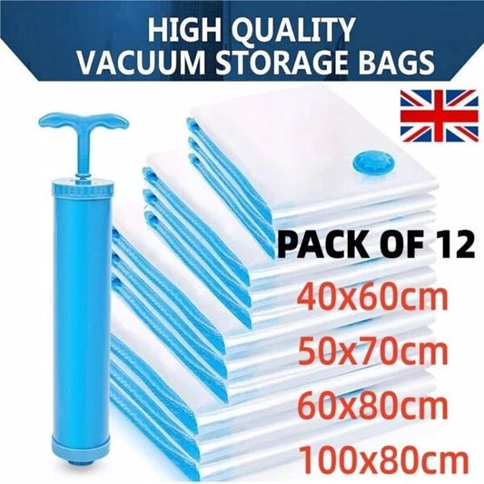 12X Strong Vacuum organiser bags.